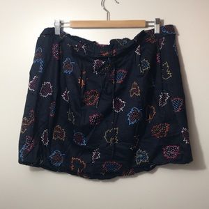 Marc Jacobs Leaf Print Bubble Skirt